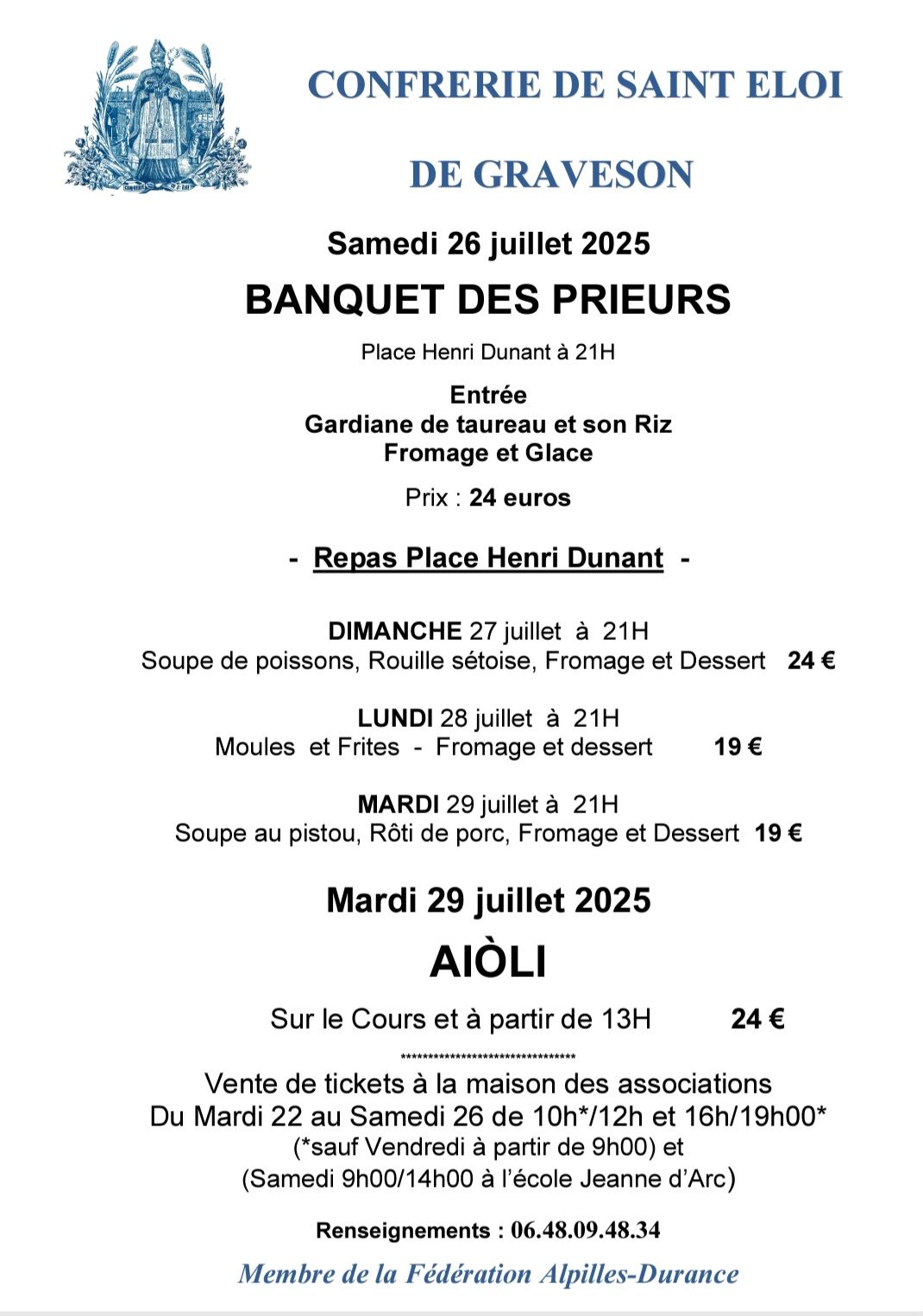 repas st Eloi 2025